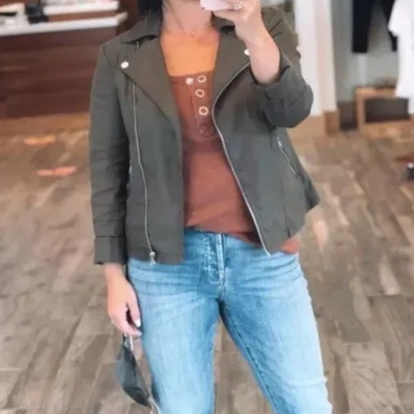 Anthropologie X Level 99 Women’s Linen Blend Moto Jacket Blazer Size Large - Picture 13 of 13